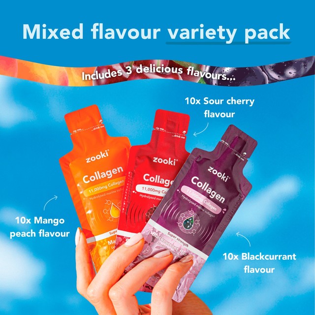 Zooki marine collagen variety pack sachets - British product
