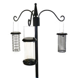Honeyfield's triple arm wild bird feeding station with 3 feeders, UK version