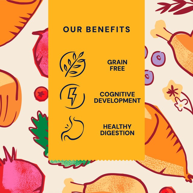 Pooch & Mutt grain-free puppy superfood with chicken and vegetables 1.5kg, imported from the UK