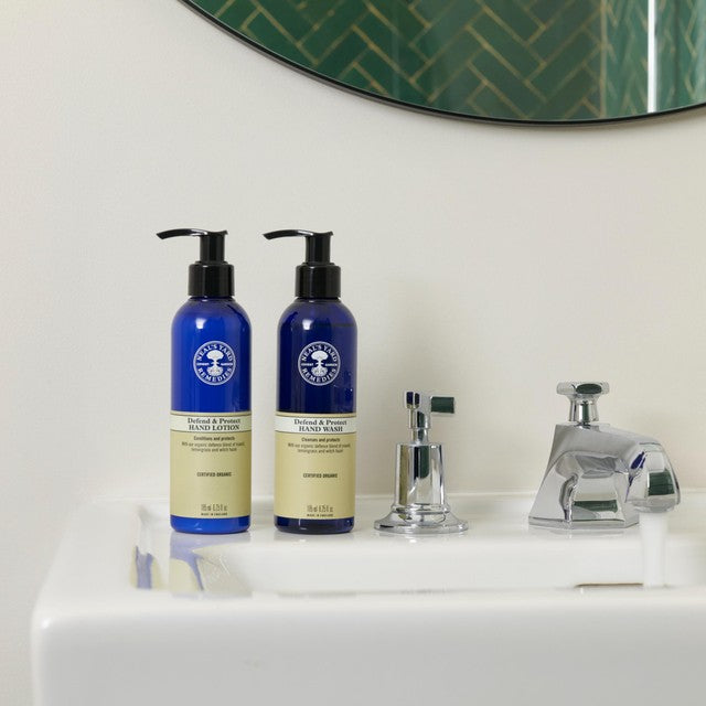 Neal's Yard Remedies Defend & Protect hand wash 185ml, imported from the UK