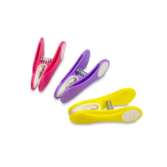 Addis clothes pegs with soft grip mixed colours pack of 18 - British product
