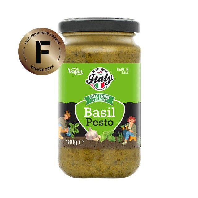 Free From Italy basil pesto sauce 180g - British product