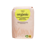 M&S organic strong stoneground wholemeal bread flour 1.5kg, imported from the UK