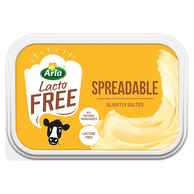 Arla lactose free spreadable butter tub 250g - British product