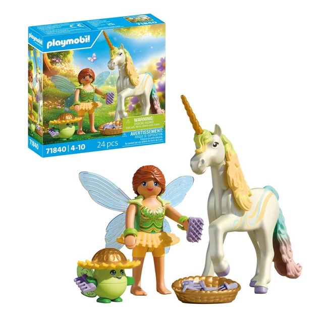 Playmobil Magical Unicorns Rainbow Flower playset, imported from the UK