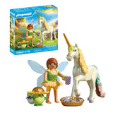 Playmobil Magical Unicorns Rainbow Flower playset, imported from the UK