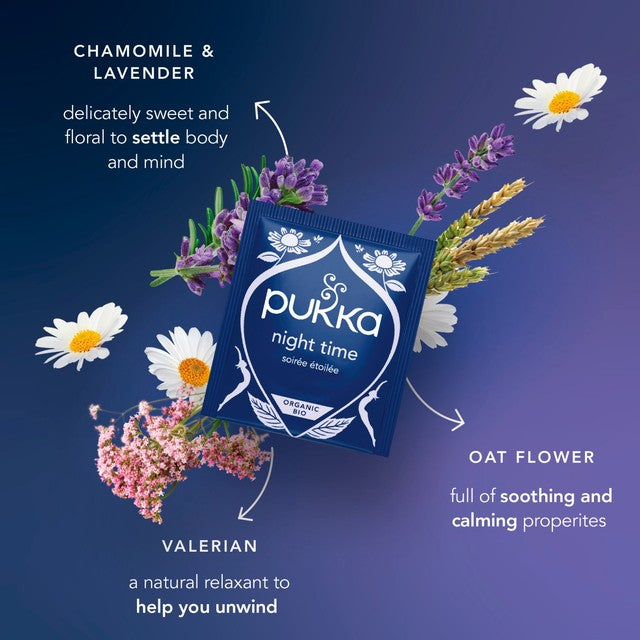 Pukka organic sleep tea chamomile berries 8 tea bags (British brand)