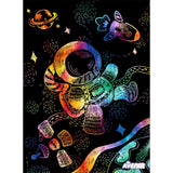 Avenir space scratch art kit for children, imported from the UK