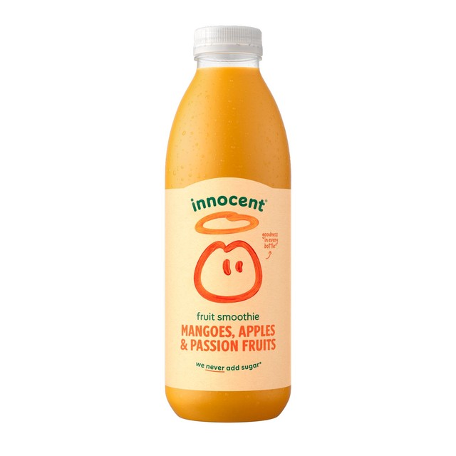 Innocent Mangoes, Passion Fruits and Apples smoothie 750ml, UK version