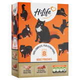HiLife cat food multipack chicken and beef pâté 8 x 70g, UK version