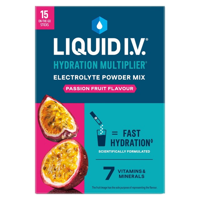 Unilever Liquid I.V. Passion Fruit Electrolyte Sachets, UK version