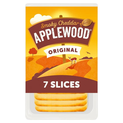 M&S Ilchester Applewood Smoke Flavoured Cheddar Cheese Slices 160g- Buy online at McGrocer