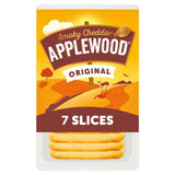 Ilchester Applewood smoke flavoured cheddar cheese slices 160g - British product