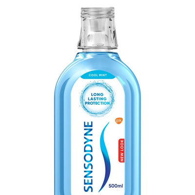M&S Sensodyne Cool Mint Sensitive Care Mouthwash 500ml- Buy online at McGrocer