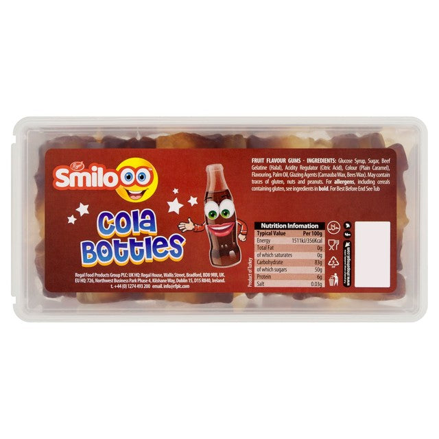 Regal cola bottles chewy sweets 140g, imported from the UK