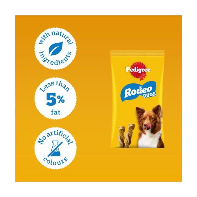 Pedigree Rodeo Duos dog treats Chicken & Bacon, UK version
