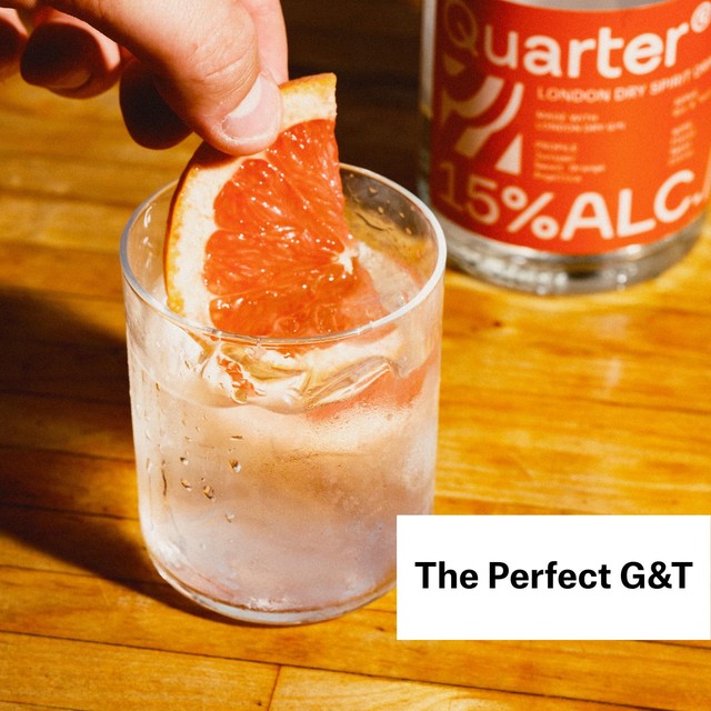 Quarter London Dry Gin 70cl, imported from the UK