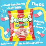 Swizzels Squashies Original Raspberry and Milk Flavour fruit gums 140g (British brand)