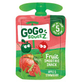 GoGo squeeZ apple strawberry fruit smoothie snack 4 x 90g, UK version