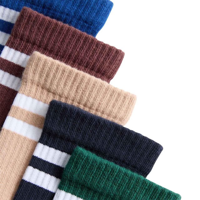 M&S boys striped ribbed socks 8-12 small (British brand)