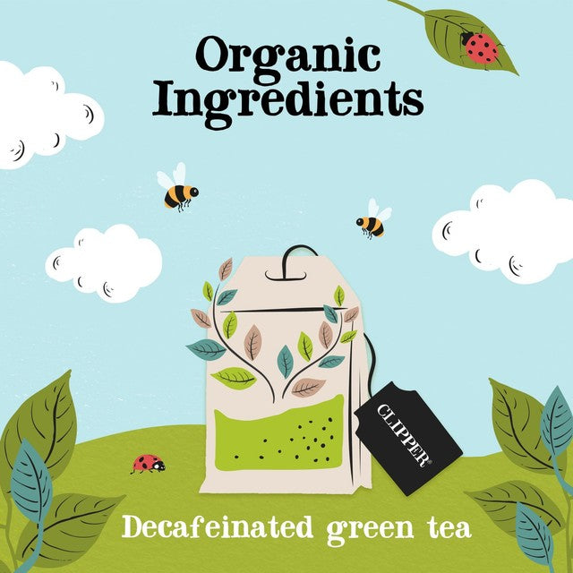 Clipper Organic Decaffeinated Green Tea Bags 40 - British product
