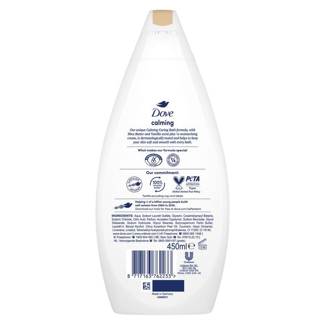 Dove Bath Cream Shea Butter Warm Vanilla 450ml - British product