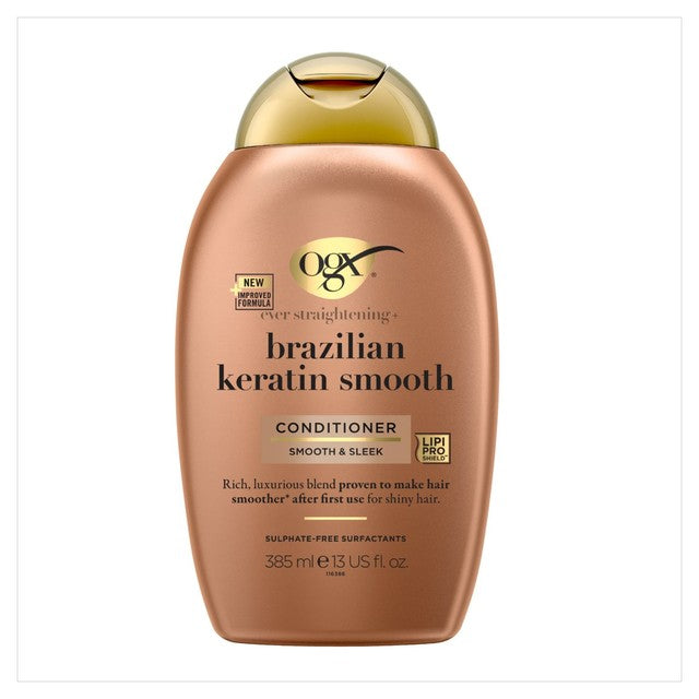 OGX Brazilian Keratin Smooth conditioner 385ml, imported from the UK