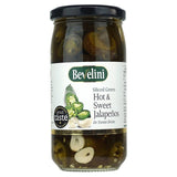 Bevelini hot sweet jalapenos in brine 400g - British product