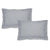 Catherine Lansfield grey pillowcase pair 50x75cm - British product