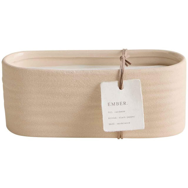 M&S Ember Ceramic 3 Wick Candle - British product