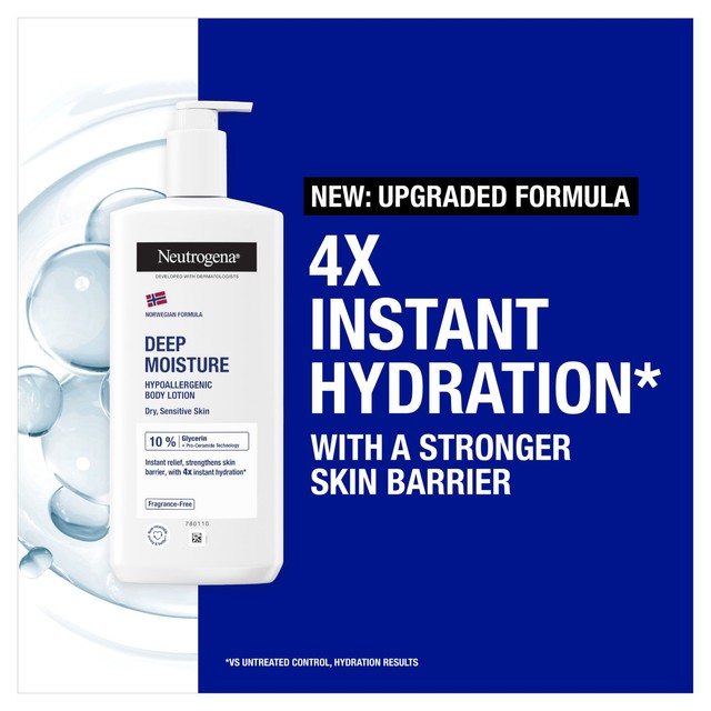 Neutrogena hypoallergenic body lotion 400ml, imported from the UK
