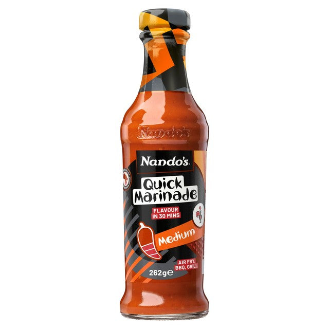 Nando's Medium Peri-Peri Marinade 262g, imported from the UK