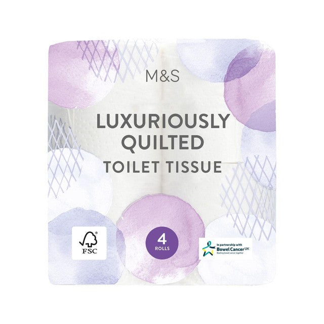 M&S quilted toilet tissue 4 rolls, imported from the UK