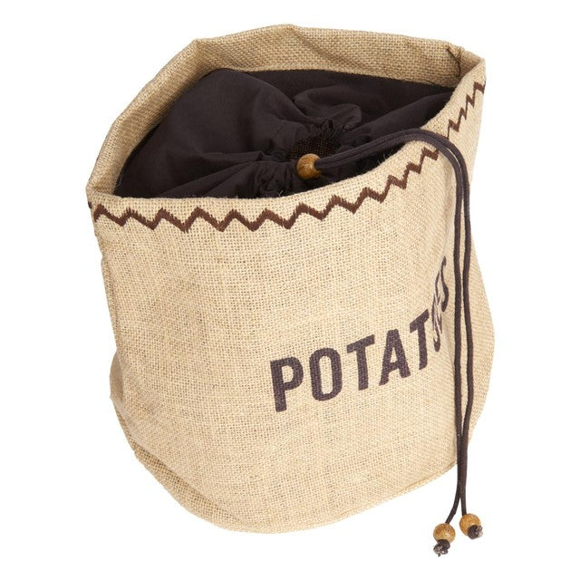 Natural Elements potato jute sack 25cm x 25cm x 24cm, imported from the UK