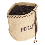 Natural Elements potato jute sack 25cm x 25cm x 24cm, imported from the UK