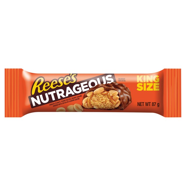 Hershey's Reese's Nutrageous king-size chocolate bar 87g, UK version
