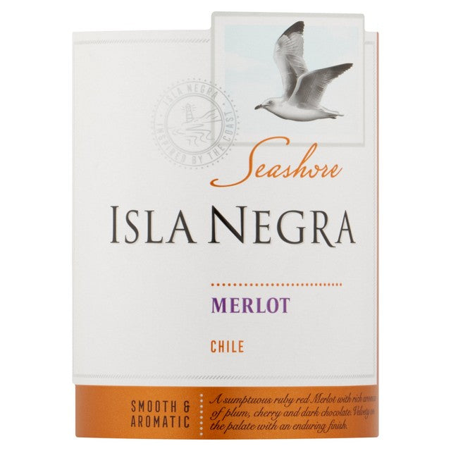 Isla Negra Merlot Chilean red wine 75cl, UK version
