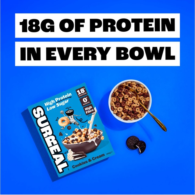 Surreal cookies and cream cereal 240g (British brand)