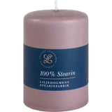 Liljeholmens pressed pillar stearin candle mallow 68x100mm - British product