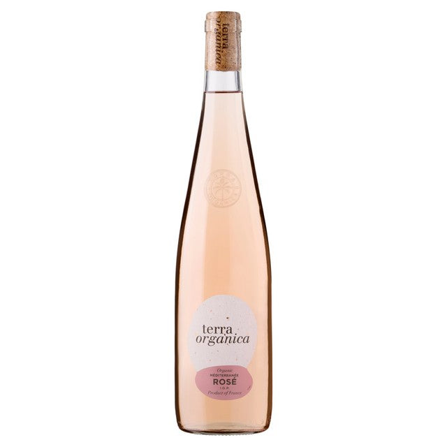 Terra Organica Mediterranee Rosé wine, imported from the UK