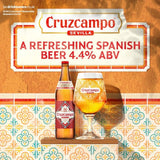 Cruzcampo lager beer 660ml - British product