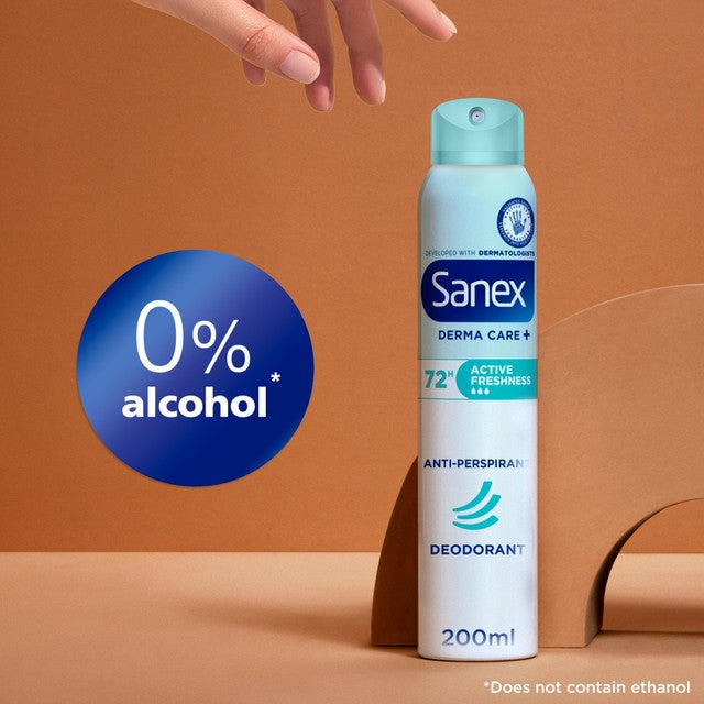 Sanex Active Freshness antiperspirant spray deodorant 200ml (British brand)