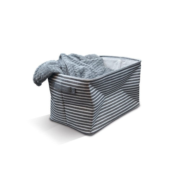 Gem Imports collapsible fabric storage bin with handles - British product