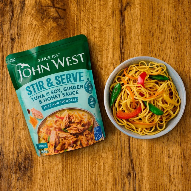 John West Stir & Serve Tuna in soy ginger honey sauce 300g - British product