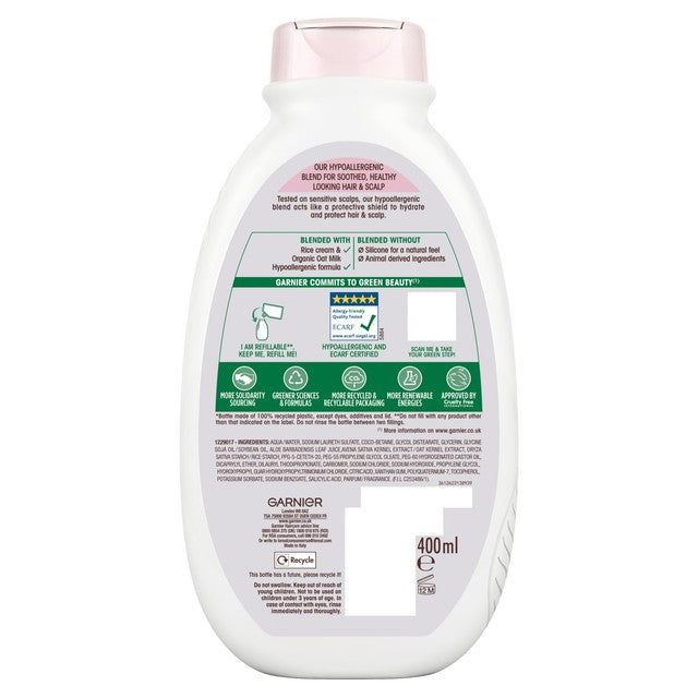 Garnier Oat Milk Sensitive Scalp Shampoo - British product