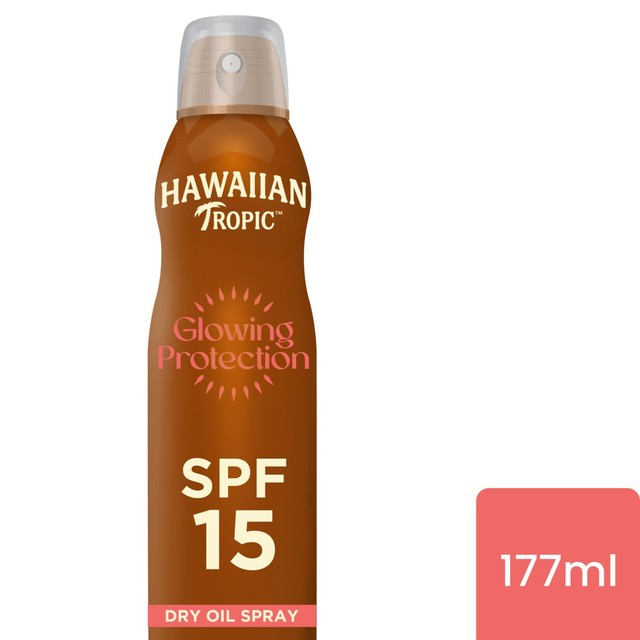 Hawaiian Tropic SPF 15 Dry Oil Sun Spray 200ml, UK version
