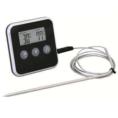 M&S Eddingtons Stainless Steel Digital Timer with Meat Thermometer- Buy online at McGrocer