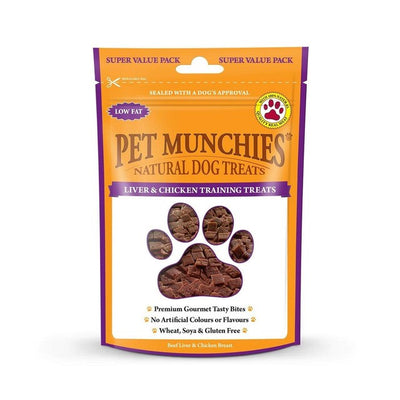 Friandises de dressage pour chien au foie et au poulet Pet Munchies 150 g