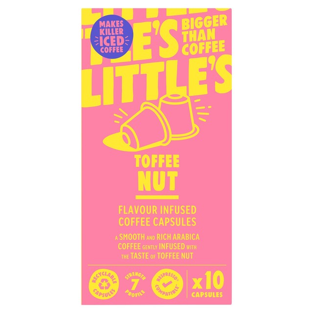 Little's Toffee Nut coffee capsules 10 pack, UK version