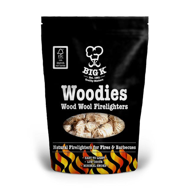 Big K wood wool firelighters 300g pack - British product